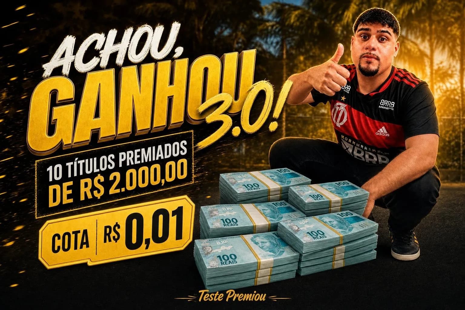 ACHOU, GANHOU 3.0!